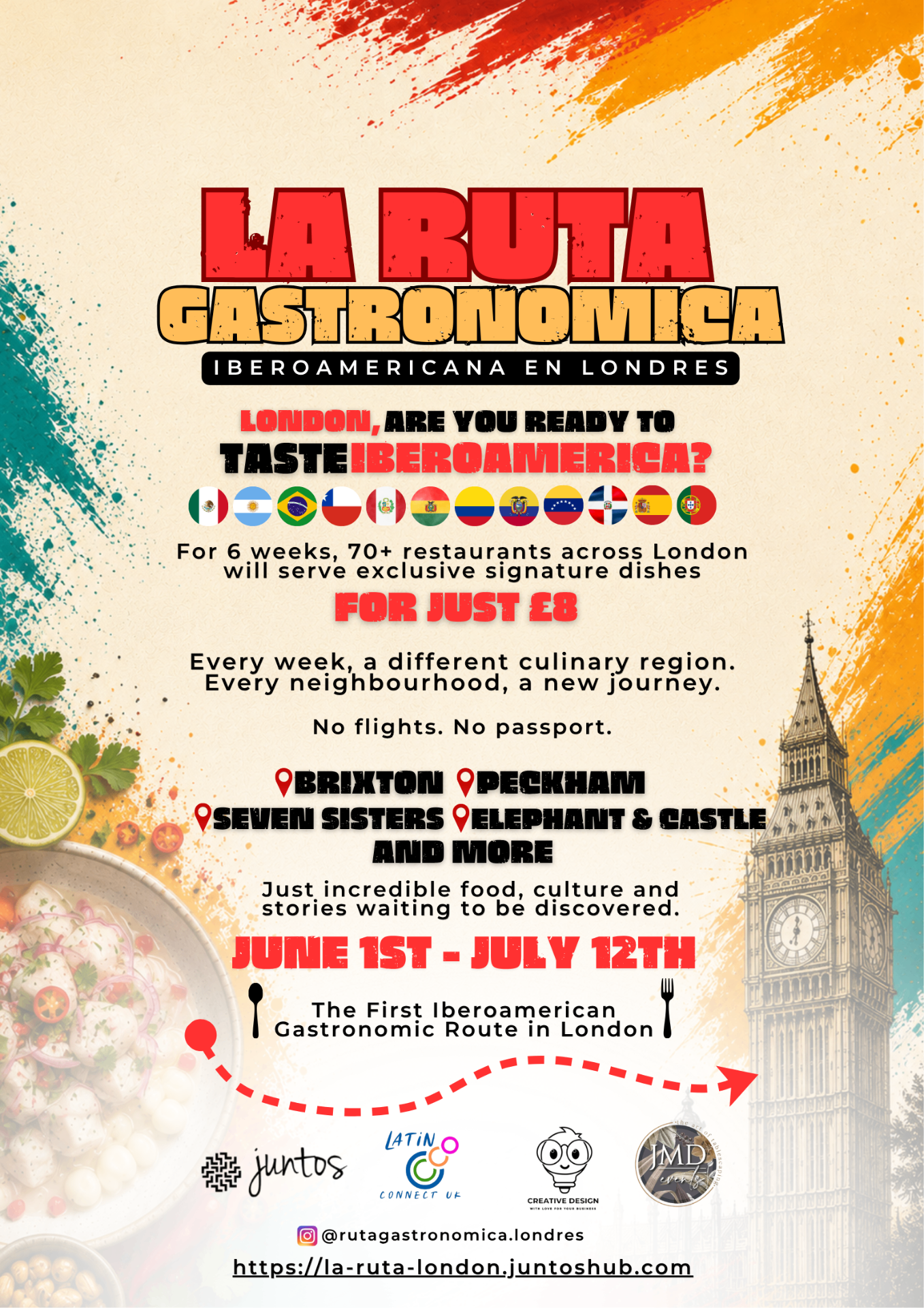La Ruta Gastronómica Iberoamericana en Londres poster
